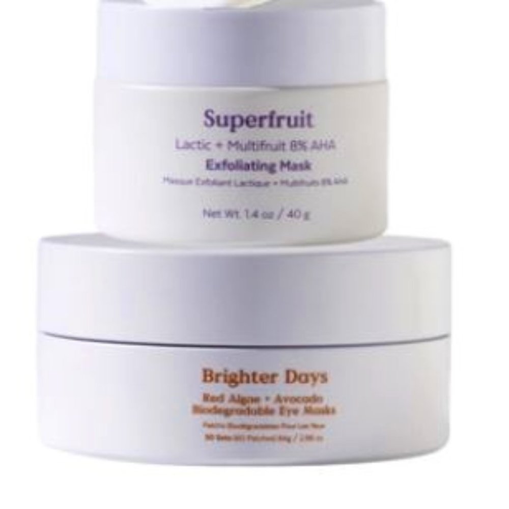 Three Ships exfoliant and red algae eye mask bundle (used twice)